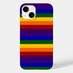 Rainbow Stripes Muster Case-Mate iPhone 14 Hülle