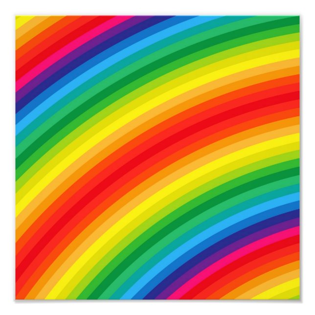 Rainbow Stripes Muster Fotodruck (Vorne)