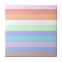 Rainbow Stripes of Pastel Colors