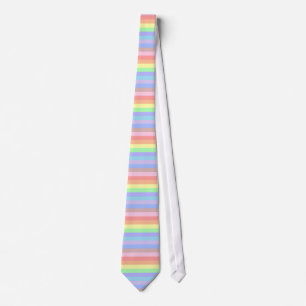 Rainbow Stripes of Pastel Colors Krawatte