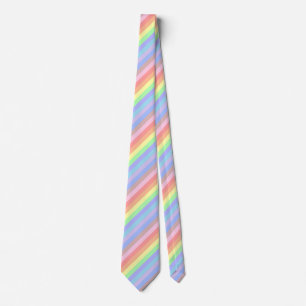 Rainbow Stripes of Pastel Colors Krawatte