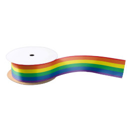 Rainbow Stripes Ribbon Satinband