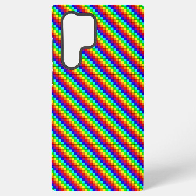 Rainbow Stripes - Samsung (S22 Ultra) Case Galaxy Hülle (Rückseite)
