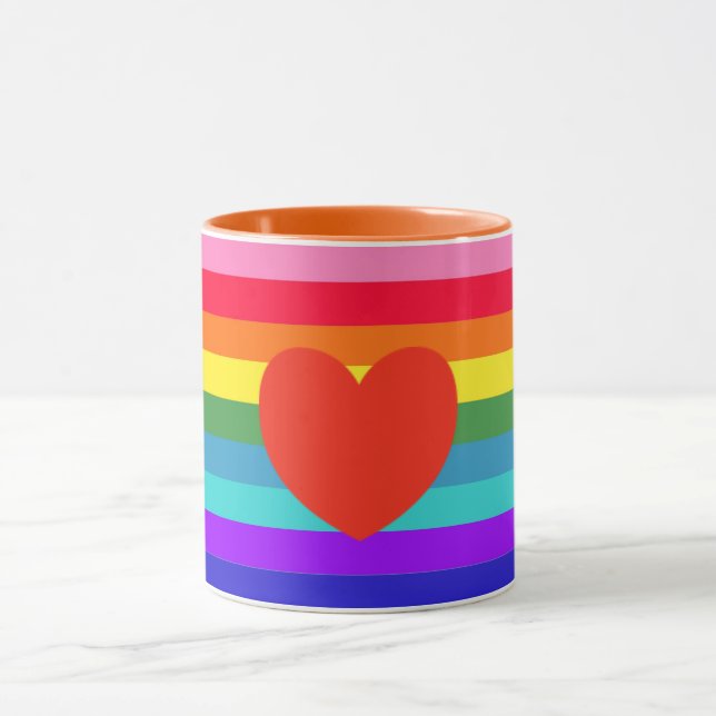 Rainbow Stripes Tasse (Zentrum)