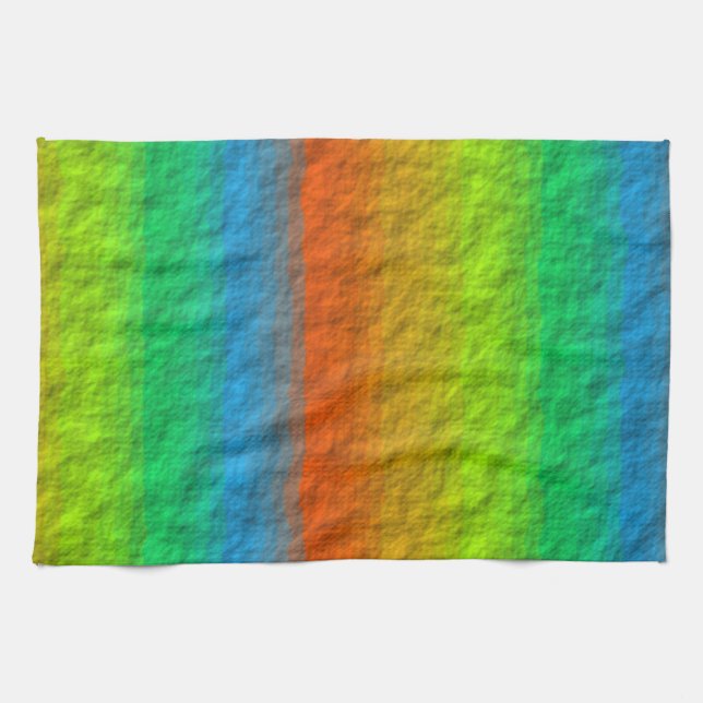 RAINBOW STRIPES TEXTURE HANDTUCH (Horizontal)