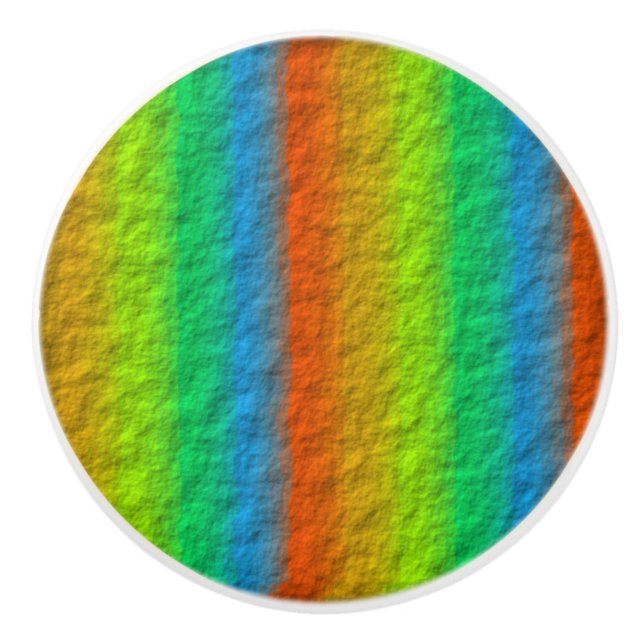 RAINBOW STRIPES TEXTURE KERAMIKKNAUF (Vorderseite)