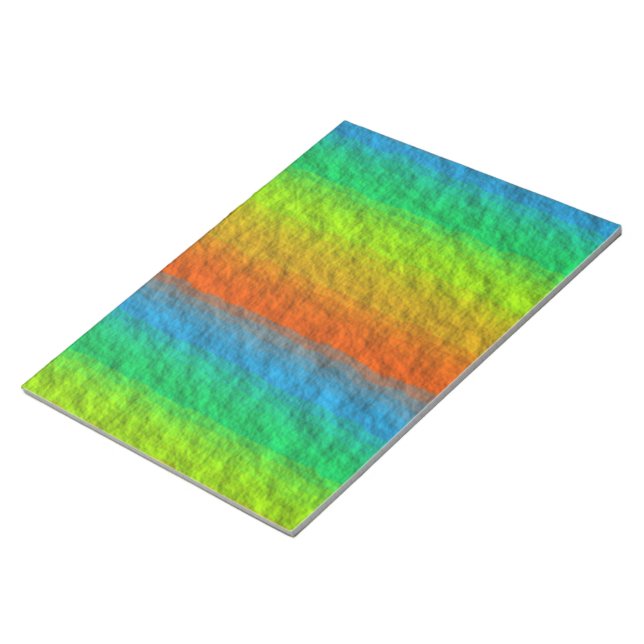 RAINBOW STRIPES TEXTURE NOTIZBLOCK (angewinkelt)