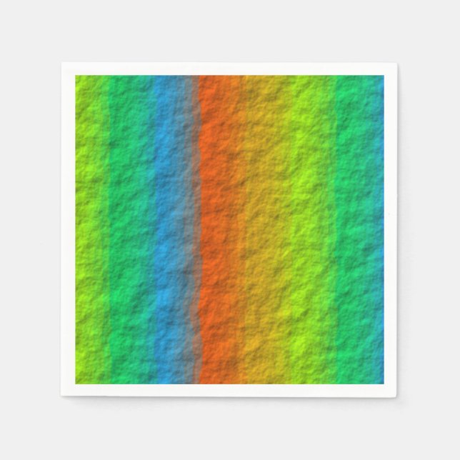 RAINBOW STRIPES TEXTURE SERVIETTE (Vorderseite)