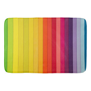 Rainbow Striping Multicolog Badematte