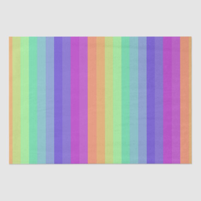Rainbow Strippapier für helles Pastell-Rainbow Seidenpapier (Vorderseite)