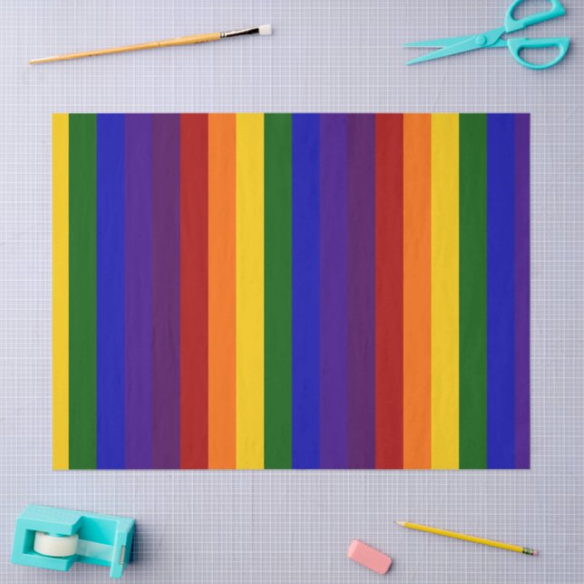 Rainbow Strips Gewebpapier Seidenpapier (Basteln)