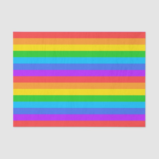 Rainbow Strips Gewebpapier Seidenpapier (Vorderseite)