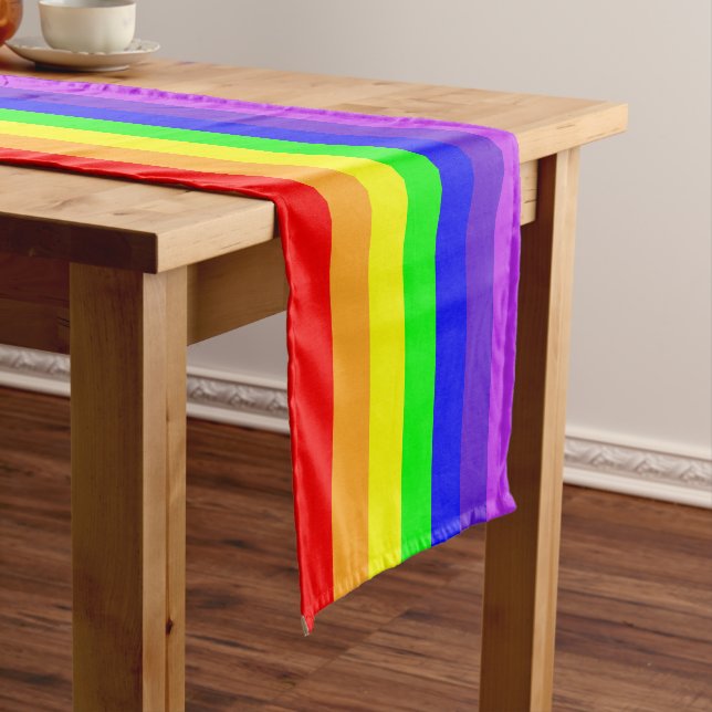 Rainbow Strips Mittlerer Tischläufer (Beispiel)