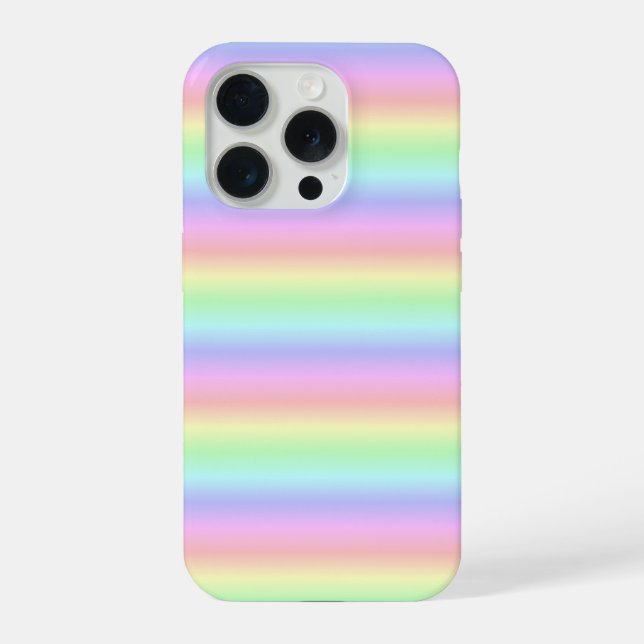 Rainbow Strips - Muster iPhone Hülle (Rückseite)