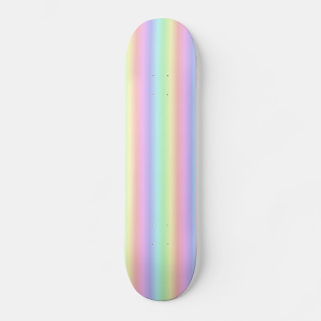 Rainbow Strips - Muster Skateboard (Vorderseite)