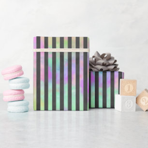 RAINBOW STRIPS WRAPPING PAPIER GESCHENKPAPIER