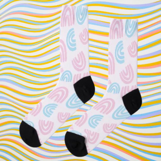 Rainbow Strut: Trans Pride Crew Socks Socken (Von Creator hochgeladen)