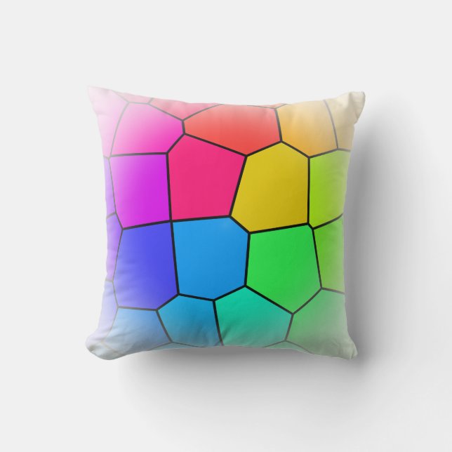 Rainbow Stylish Pattern Kissen (Vorderseite)