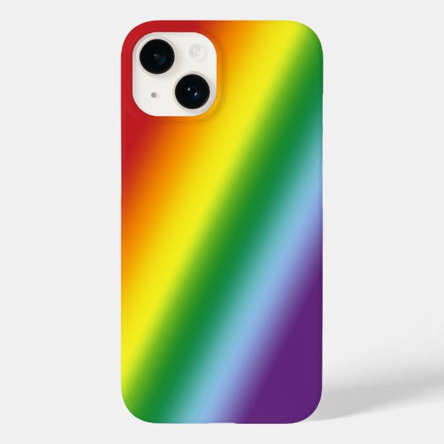 Rainbow Summer Chee in Gradient Stripes Case-Mate iPhone Hülle (Rückseite)