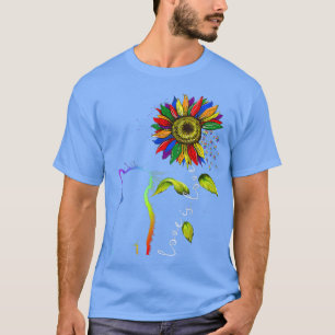 Rainbow Sunflower Liebe is Liebe LGBT Gay Lesbian T-Shirt