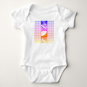 Rainbow Sunrise Baby Strampler