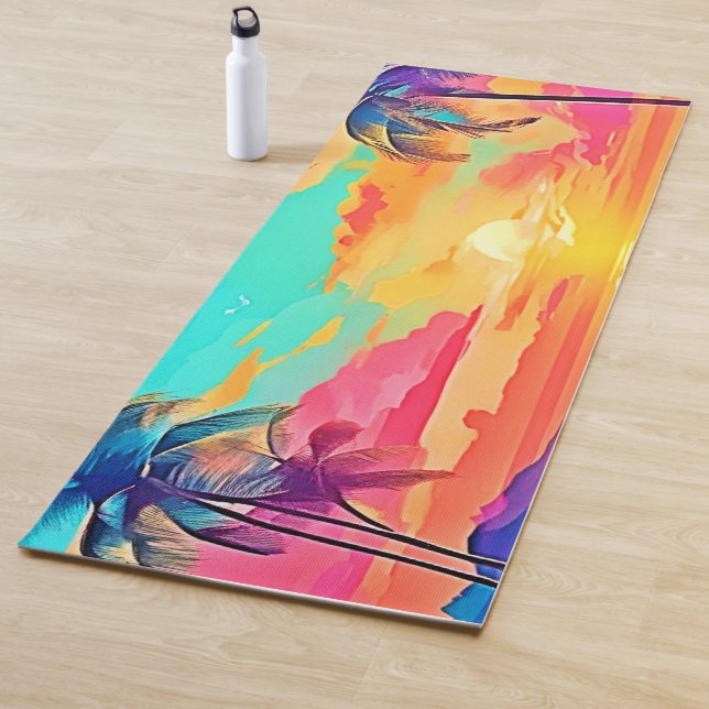 Rainbow Sunset Beach Yogamatte (Beispiel)