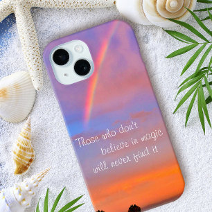 Rainbow Sunset Foto glaubt an Magic Quote Case-Mate iPhone Hülle