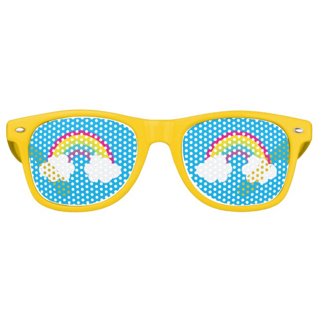Rainbow Sunshine Fun Niedlich fröhliche Sommerscha Partybrille (Vorderseite)