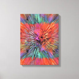 Rainbow Supernova Fractal Art Leinwanddruck