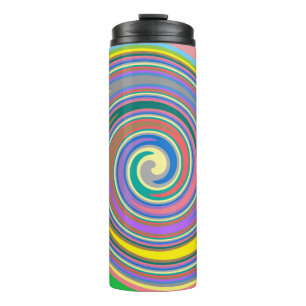 Rainbow-Swirbelmuster Thermosbecher