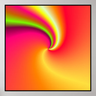 Rainbow Swirbeluntergrund Poster