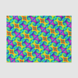 Rainbow Swirl Abstrakt Art Design Seidenpapier