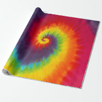 Rainbow Swirl Gefärbte Krawatte Groovy Cool