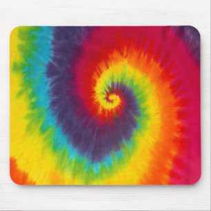 Rainbow Swirl Gefärbte Krawatte Groovy Cool Mousepad