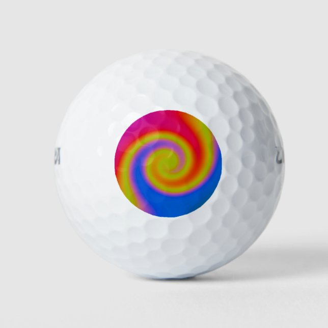 Rainbow Swirl Golfball (Vorderseite)