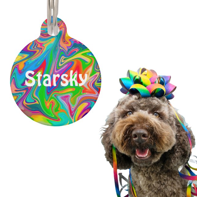 Rainbow Swirl Haustiermarke (Von Creator hochgeladen)