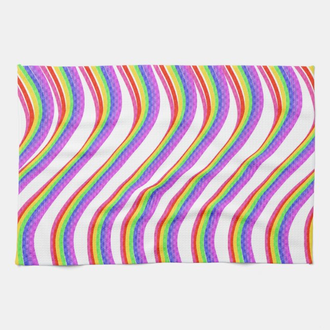 Rainbow Swirl Küchentuch (Horizontal)