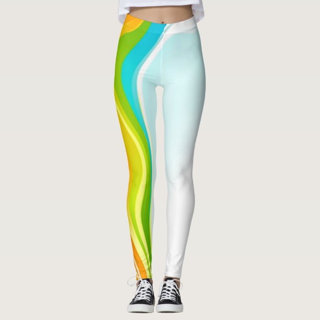 Rainbow Swirl Leggings (Vorderseite)