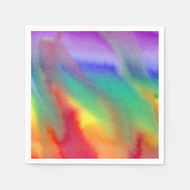 Rainbow Swirl Napkins Serviette (Vorderseite)