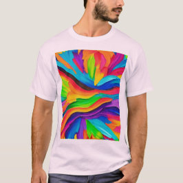 Rainbow Swirl Painting T-Shirt