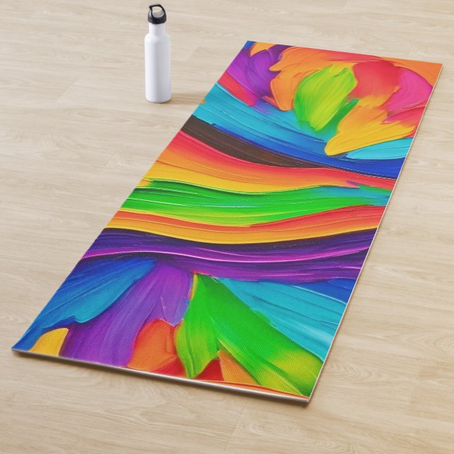 Rainbow Swirl Painting Yogamatte (Beispiel)
