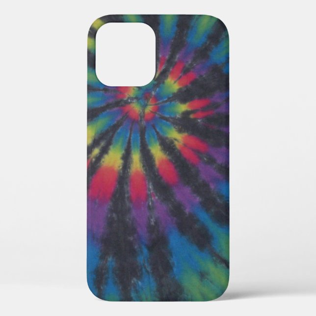 Rainbow Swirl Spiral Gefärbte Krawatte Case-Mate iPhone Hülle (Rückseite)