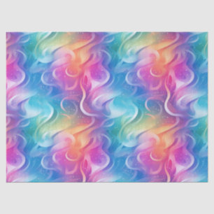 Rainbow Swirl Stardust Decoupage Seidenpapier