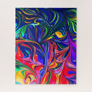 Rainbow Swirl Trippy Glow Stick Puzzle