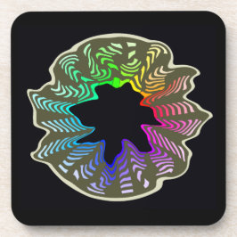 Rainbow Swish Untersetzer mit Cork Backing