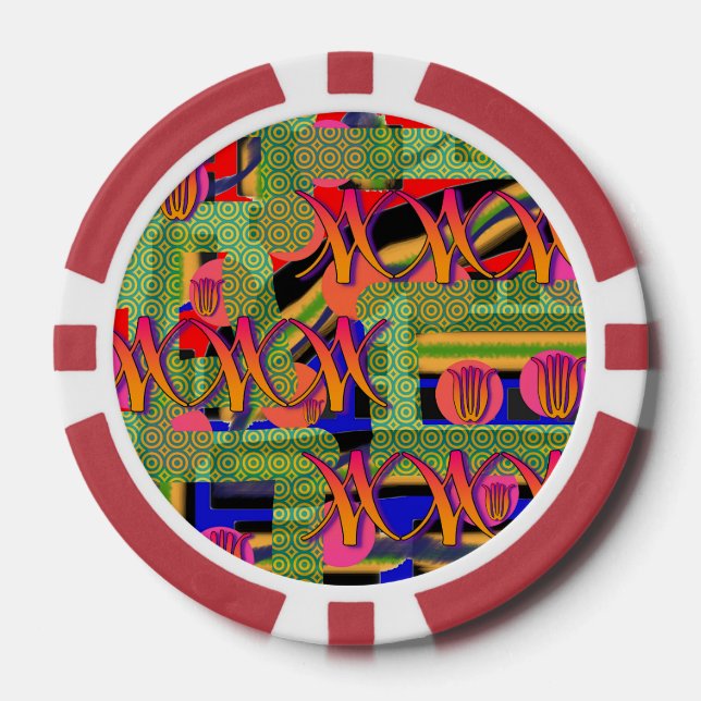 Rainbow-Symbole Pokerchips (Vorderseite)