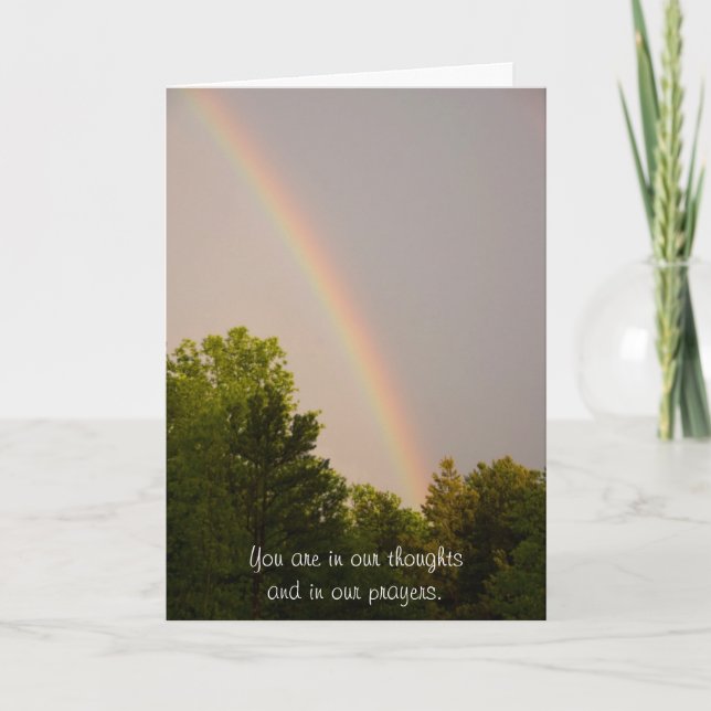 Rainbow Sympathy Card Karte (Vorderseite)