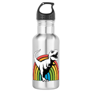 Rainbow T Rex Edelstahlflasche