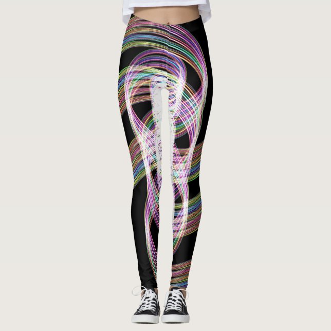 Rainbow Taffy Candy Two Leggings (Vorderseite)