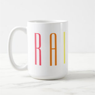 RAINBOW Tall White Tasse